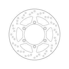 Disque de frein BREMBO Serie Oro rond fixe