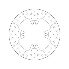Disque de frein BREMBO Serie Oro rond fixe