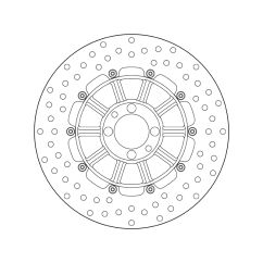 Disque de frein BREMBO Serie Oro rond fixe