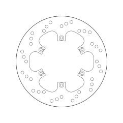 Disque de frein BREMBO Serie Oro rond fixe