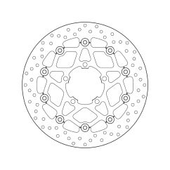 Disque de frein BREMBO Serie Oro rond flottant