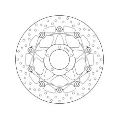 Disque de frein BREMBO Serie Oro rond flottant