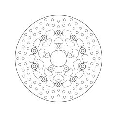 Disque de frein BREMBO Serie Oro rond flottant