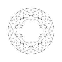 Disque de frein BREMBO Serie Oro rond flottant