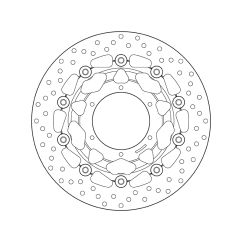 Disque de frein BREMBO Serie Oro rond flottant