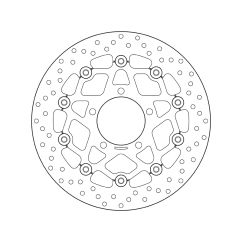 Disque de frein BREMBO Serie Oro rond flottant