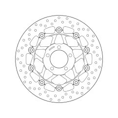 Disque de frein BREMBO Serie Oro rond flottant