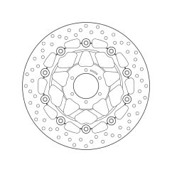 Disque de frein BREMBO Serie Oro rond flottant