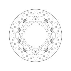 Disque de frein BREMBO Serie Oro rond flottant