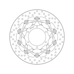 Disque de frein BREMBO Serie Oro rond flottant