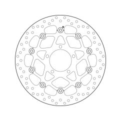 Disque de frein BREMBO Serie Oro rond flottant