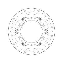 Disque de frein BREMBO Serie Oro rond flottant