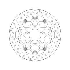 Disque de frein BREMBO Serie Oro rond flottant