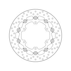 Disque de frein BREMBO Serie Oro rond flottant