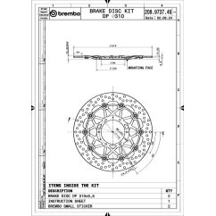 Disques de frein BREMBO UPGRADE Supersport rond flottant - la paire