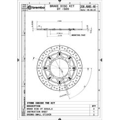 Disques de frein BREMBO UPGRADE T-Drive rond flottant - la paire