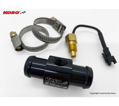 Adaptateur de sonde de température d'eau Koso pour durite Ø18mm