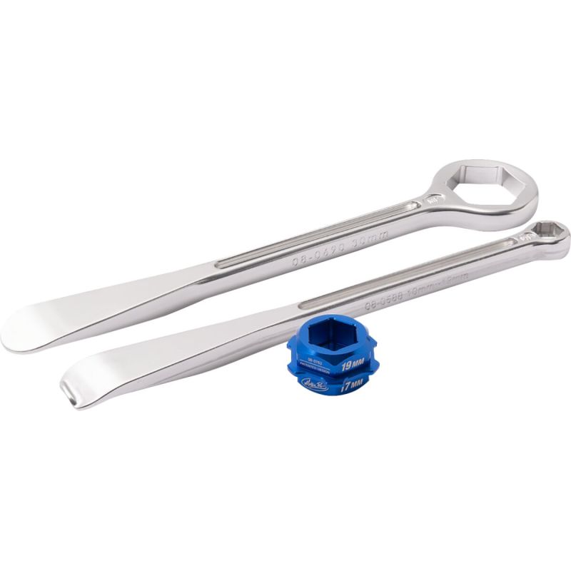 Jeu de démonte-pneus mixtes T6 - 32 mm et 10/12 mm + adaptateur 30 mm