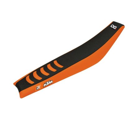 Housse de selle BLACKBIRD Double Grip 3 orange/noir KTM SX85