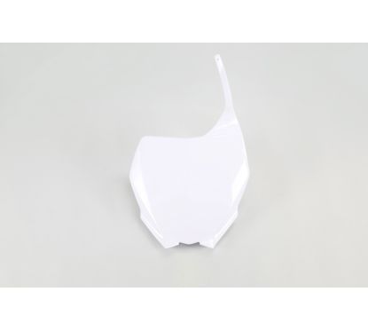 Plaque numéro frontale UFO blanc Yamaha