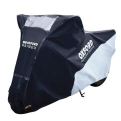 Housse de protection extérieur OXFORD Rainex noir/argent - moto / scooter - XL