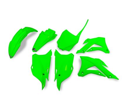 Kit plastique UFO vert fluo Kawasaki KX85