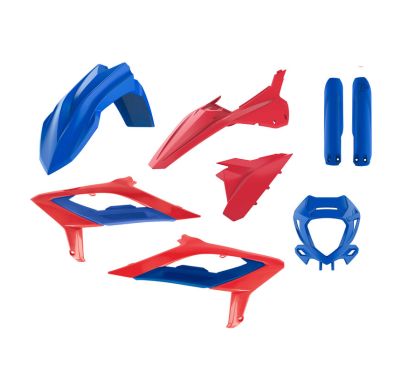 Kit plastiques POLISPORT - rouge/blanc