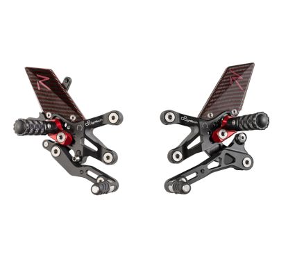 Commandes reculées réglables LIGHTECH Racing - sélection standard/inversée