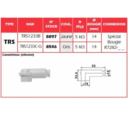 Anti-parasite NGK Jaune - TRS1233B