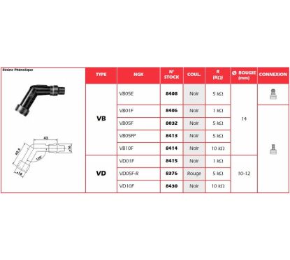 Anti-parasite NGK - VB05FP