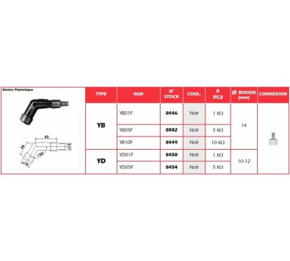 Anti-parasite NGK - YB10F