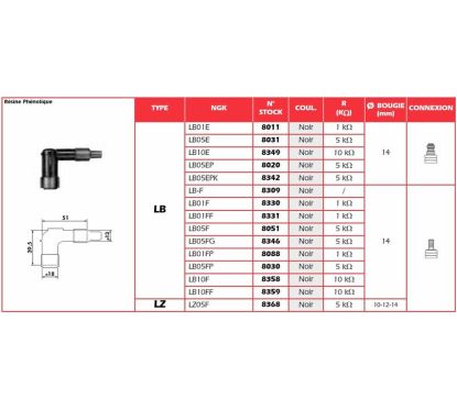 Anti-parasite NGK - LB05FG