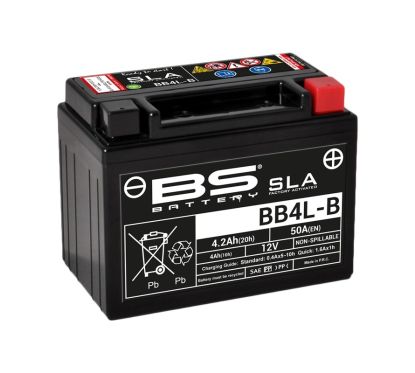 Batterie BS BATTERY SLA sans entretien activé usine - BB4L-B