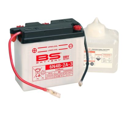 Batterie BS BATTERY conventionnelle avec pack acide - 6N4B-2A-3