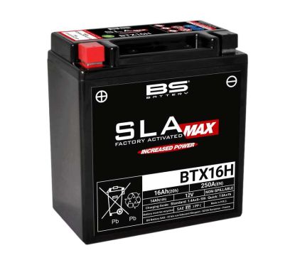 Batterie BS BATTERY SLA Max sans entretien activé usine - BTX16H