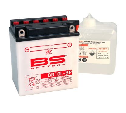 Batterie BS BATTERY Haute-performance avec pack acide - BB10L-BP