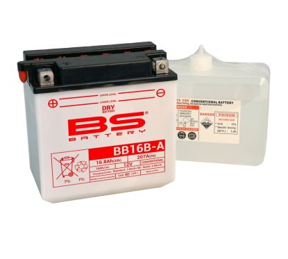 Batterie BS BATTERY Haute-performance avec pack acide - BB16B-A
