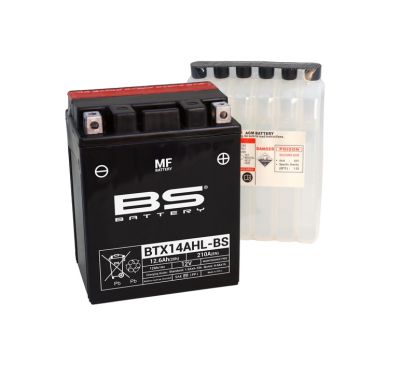 Batterie BS BATTERY sans entretien avec pack acide - BTX14AHL-BS