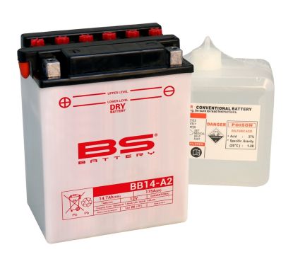 Batterie BS BATTERY Haute-performance avec pack acide - BB14A-A2