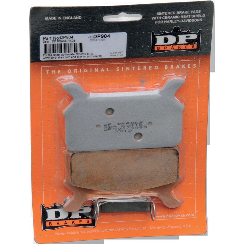 Plaquettes de frein métal fritté Harley/Buell