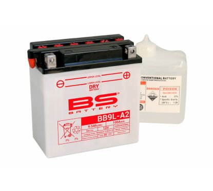Batterie BS BATTERY Haute-performance avec pack acide - BB9L-A2