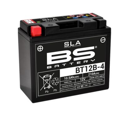 Batterie BS BATTERY SLA sans entretien activé usine - BT12B-4