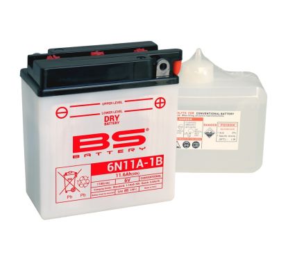 Batterie BS BATTERY conventionnelle avec pack acide - 6N11A-1B