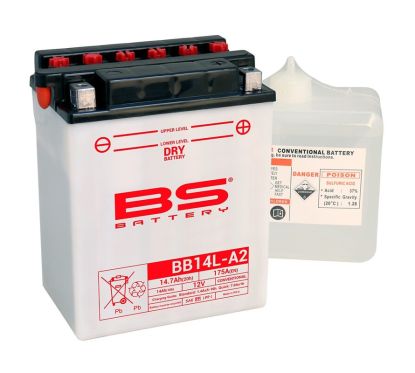 Batterie BS BATTERY Haute-performance avec pack acide - BB14L-A2