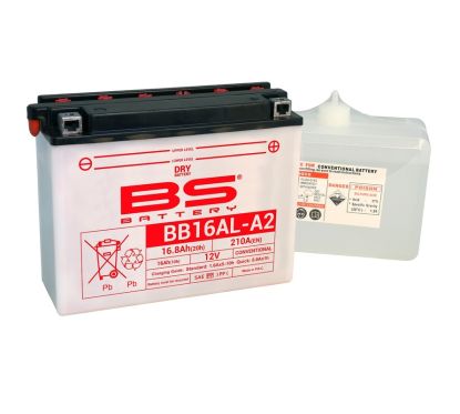 Batterie BS BATTERY Haute-performance avec pack acide - BB16AL-A2