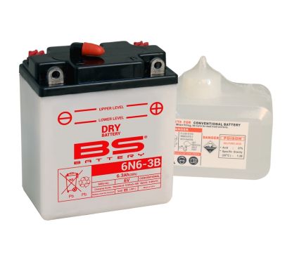 Batterie BS BATTERY conventionnelle avec pack acide - 6N6-3B