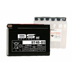 Batterie BS BATTERY sans entretien avec pack acide - BT4B-BS