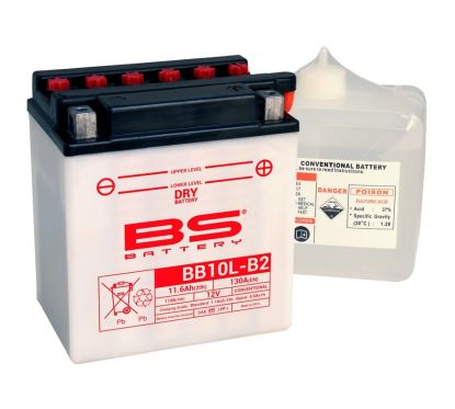 Batterie BS BATTERY Haute-performance avec pack acide - BB10L-B2
