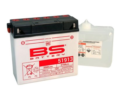 Batterie BS BATTERY conventionnelle avec pack acide - 51913 (12C16A-3A)