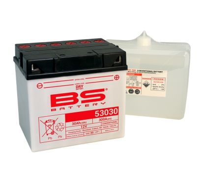 Batterie BS BATTERY Haute-performance avec pack acide - 53030